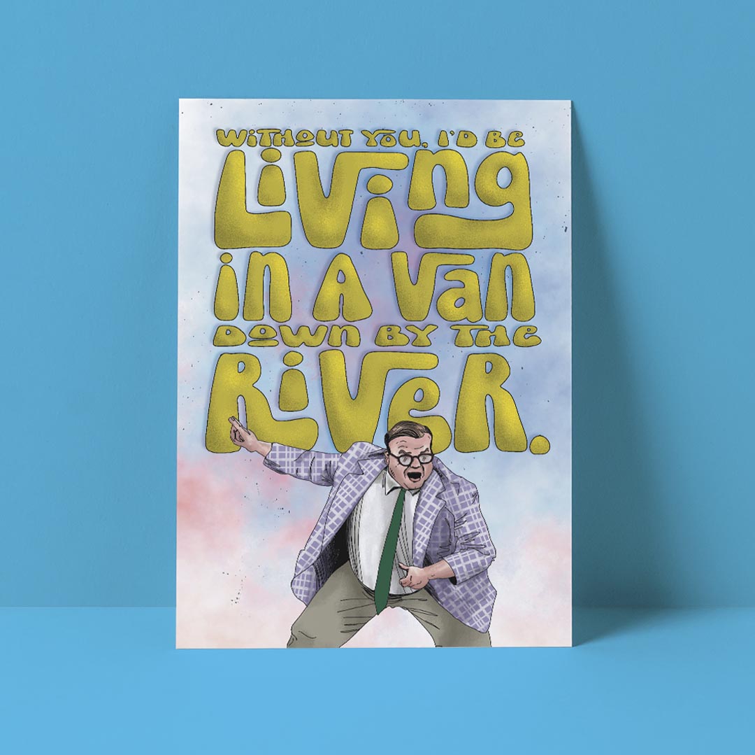 Van Down by the River Card