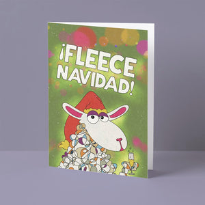 Fleece Navidad Christmas Card
