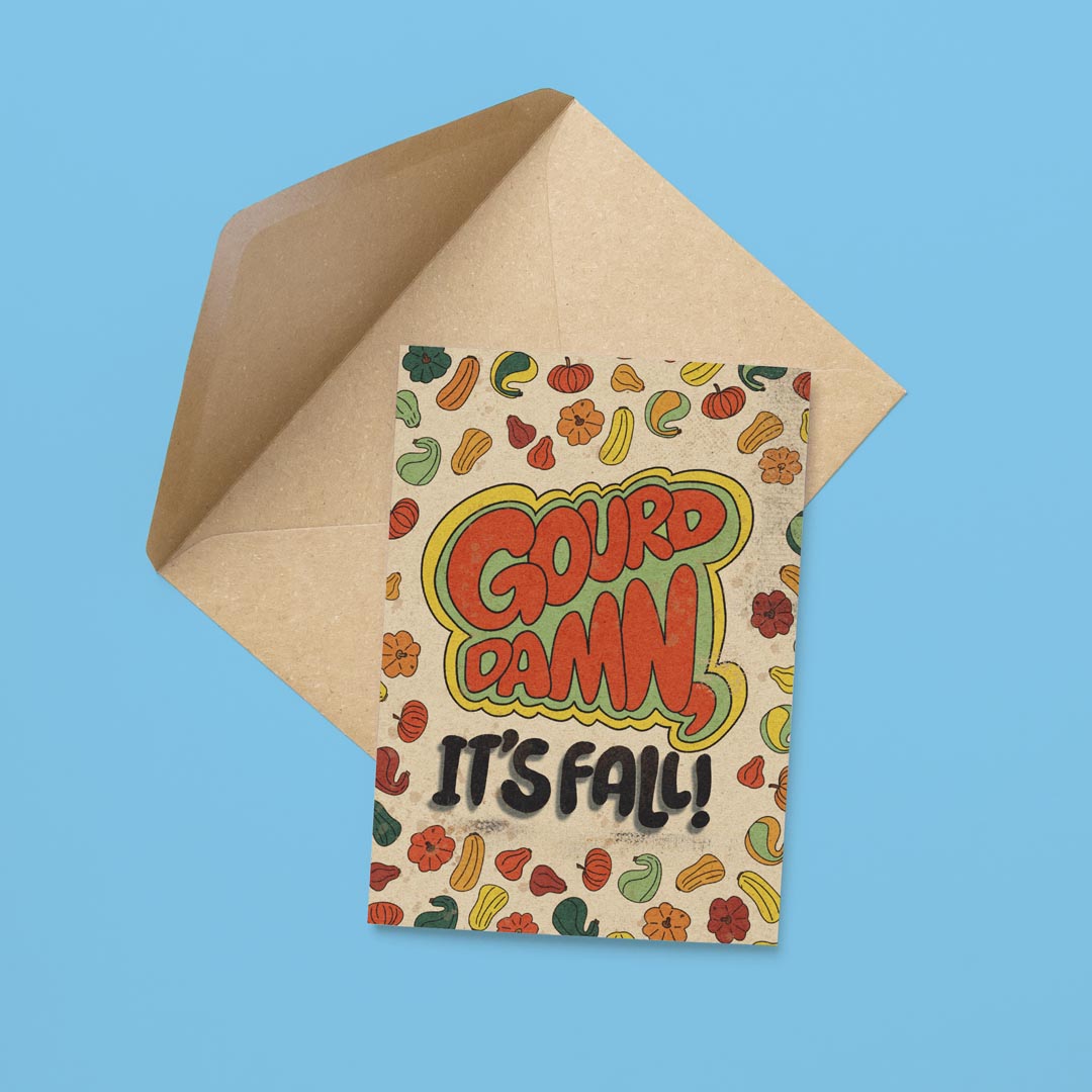 Gourd Damn, It's Fall Card