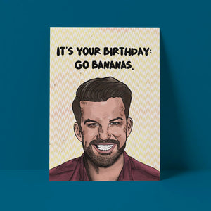 Bananas Birthday Card