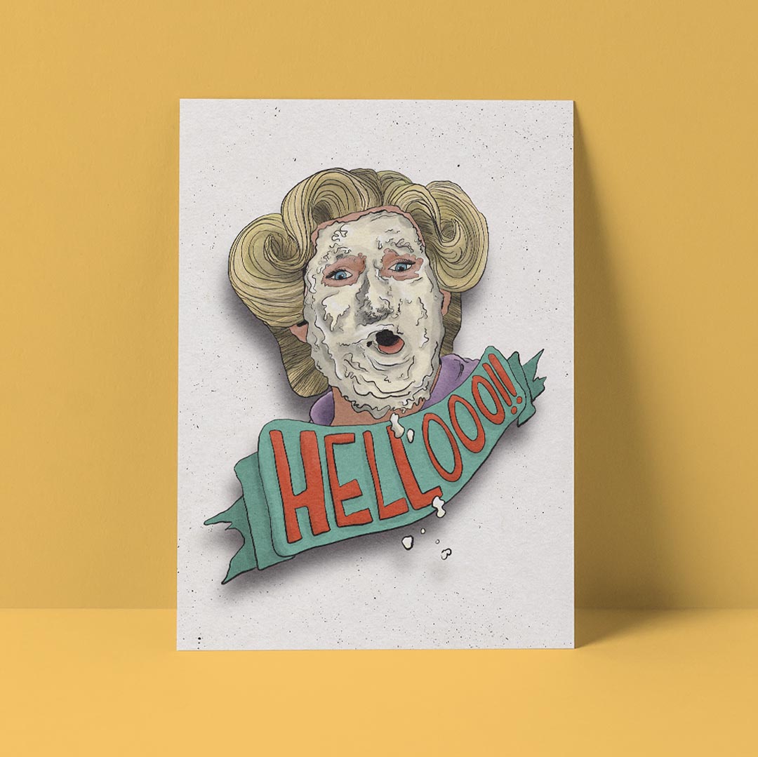 Fake Nanny Hello Card
