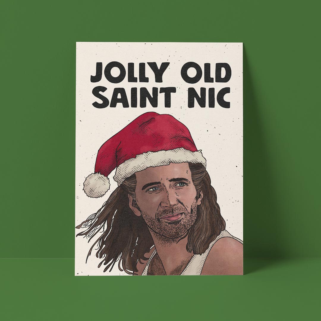 Old Saint Nic Christmas Card