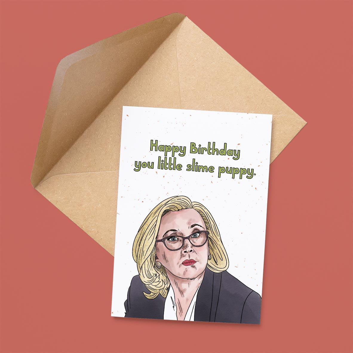 Slime Puppy Birthday Card