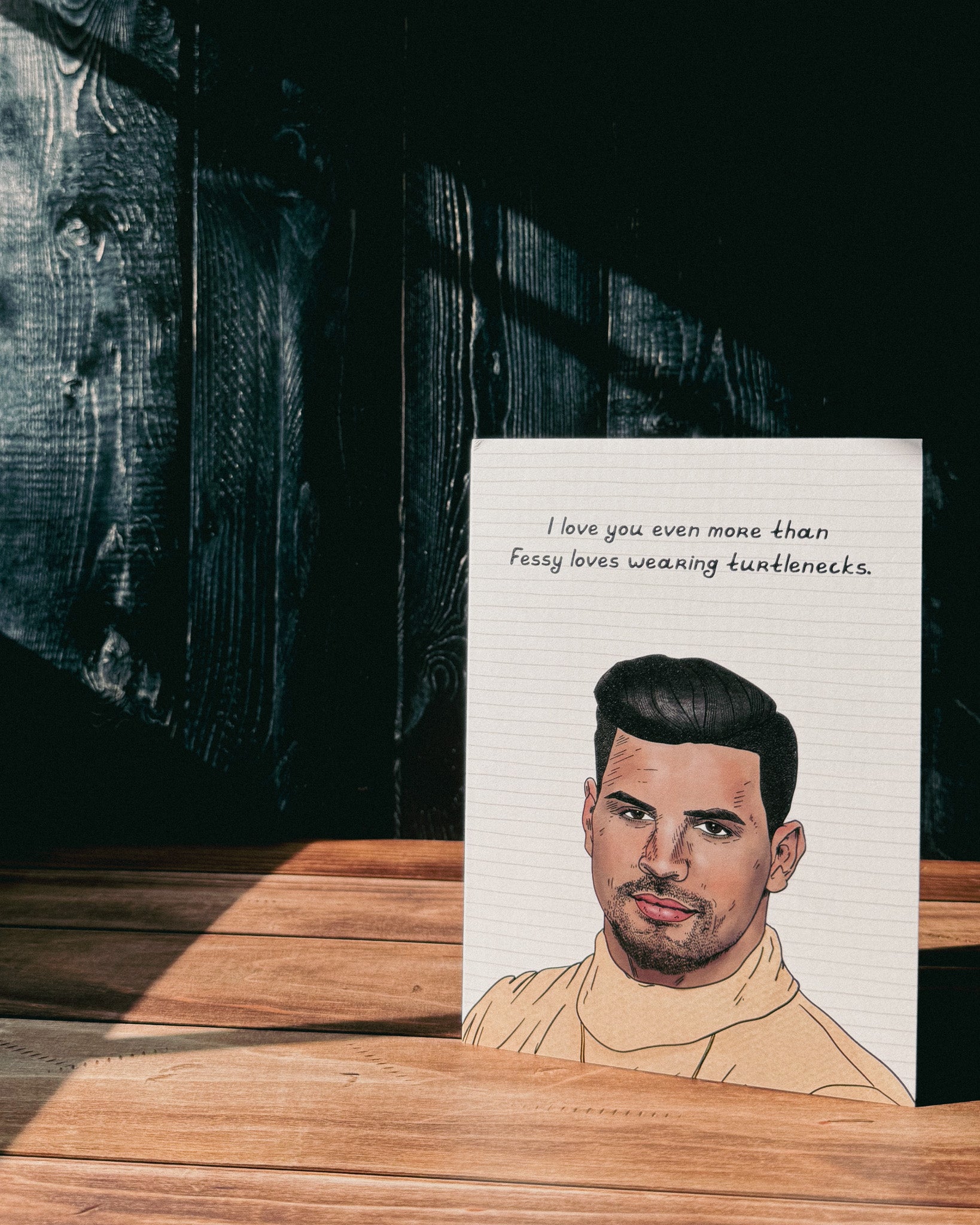 Fessy Turtlenecks Card