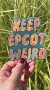 Keep Epcot Weird Sticker video cool laptops stickers