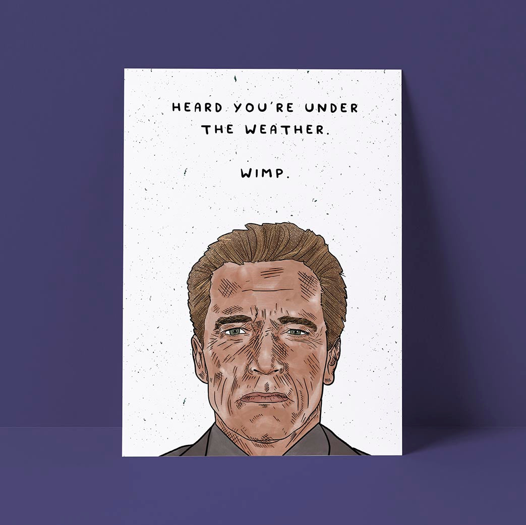 Get Well Soon Card for Wimps