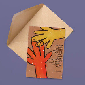 Maya Angelou Canvas Sympathy Card