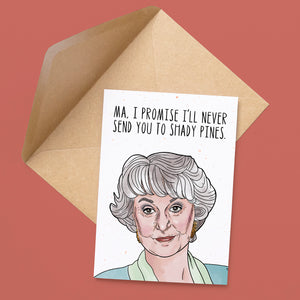 Shady Pines Mother’s Day Card