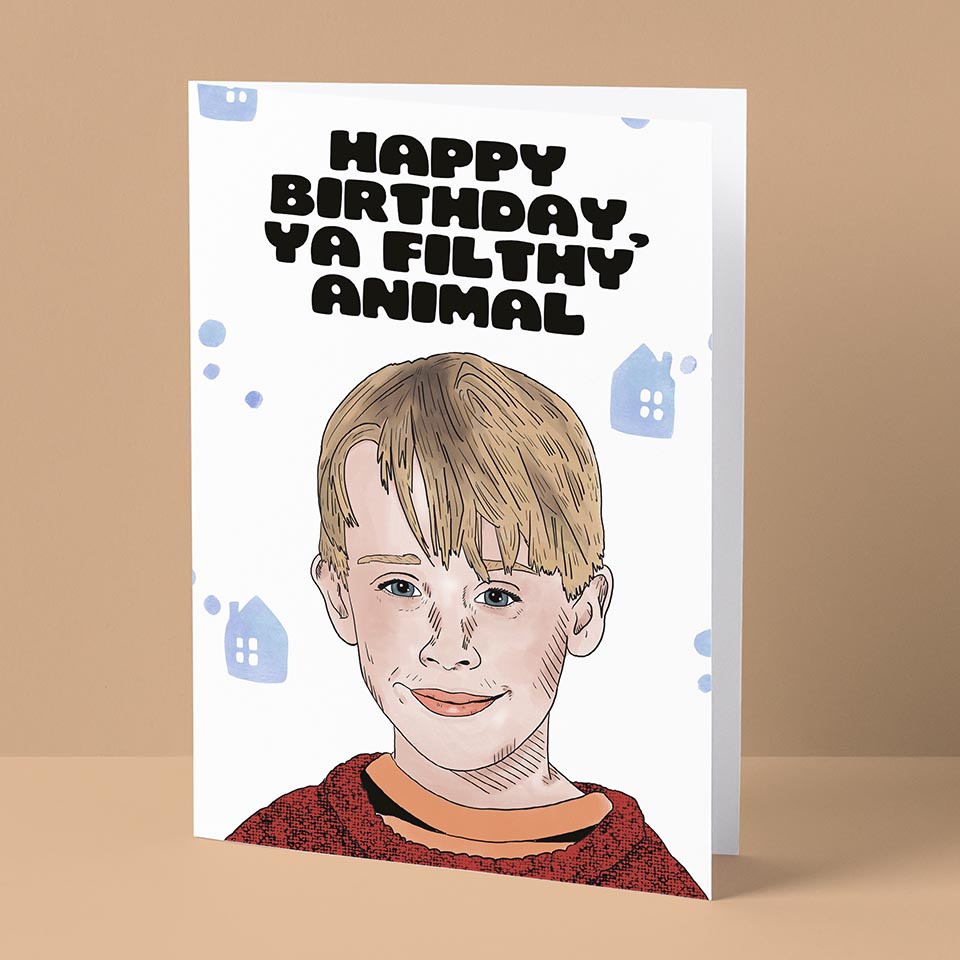 Filthy Animal Birthday Card