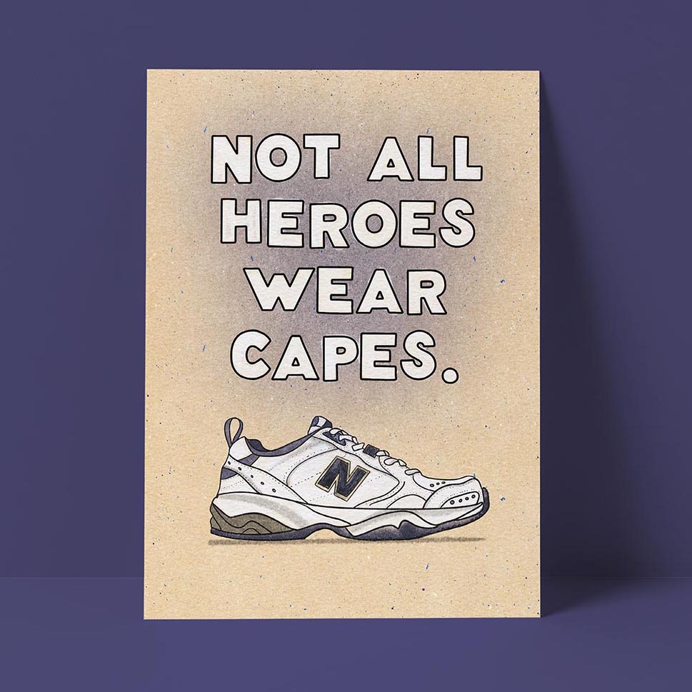 Enormous White Shoes Card