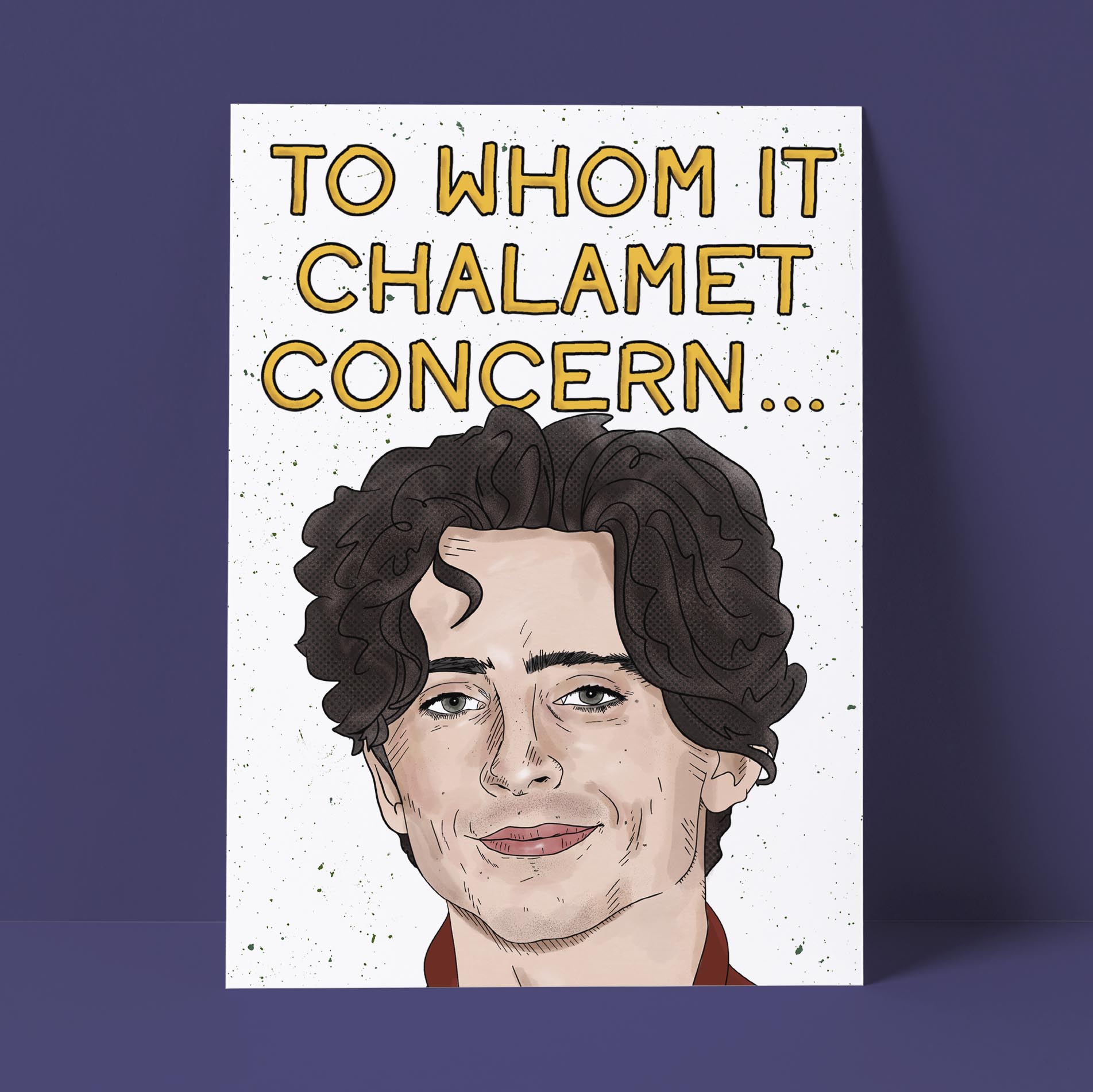 To Whom It Chalamet Concern Card