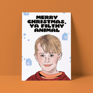 Filthy Animal Christmas Card
