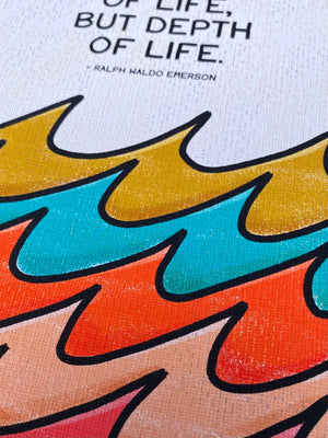 Ralph Waldo Emerson Canvas Sympathy Card