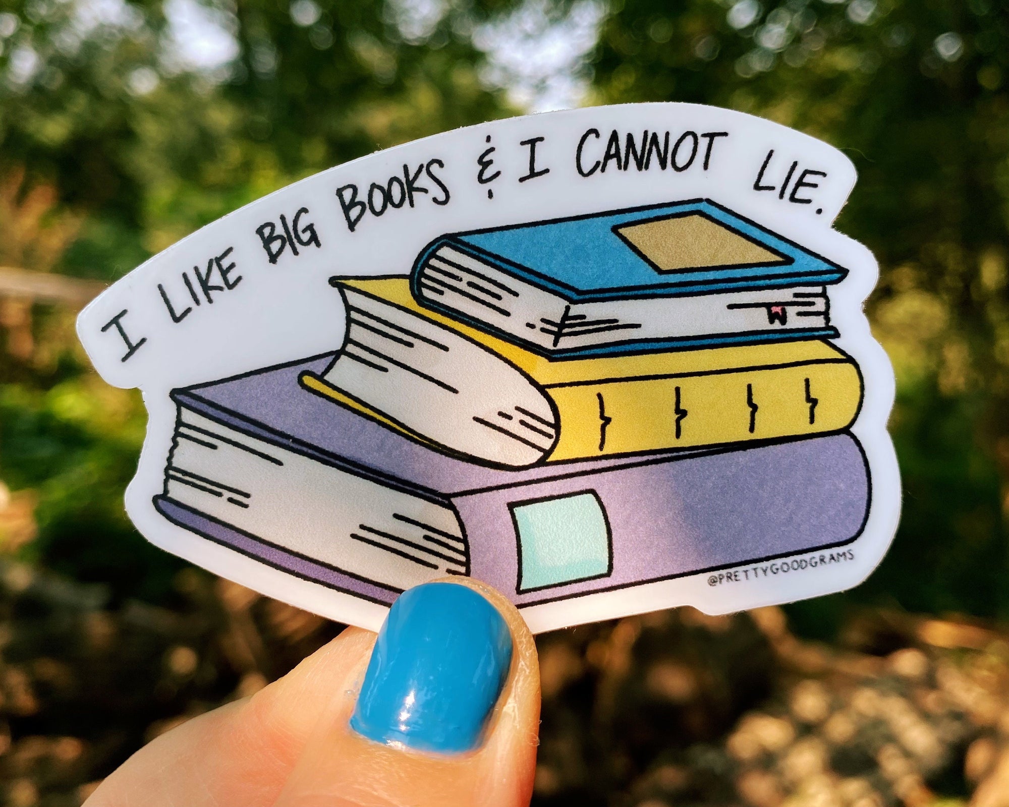 I Like Big Books Sticker