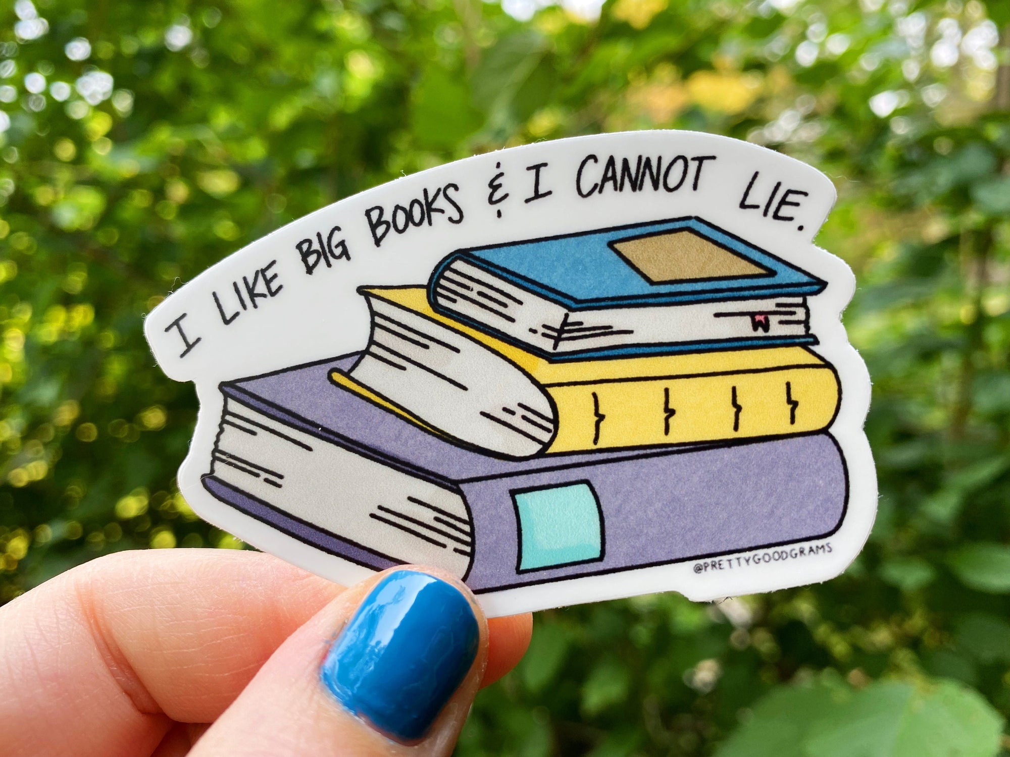 I Like Big Books Sticker