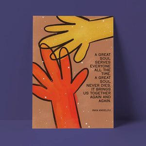 Maya Angelou Canvas Sympathy Card