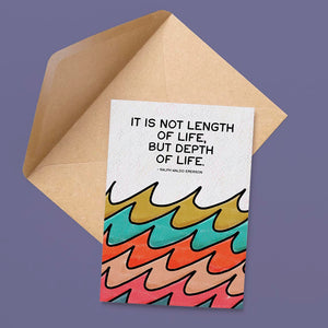 Ralph Waldo Emerson Canvas Sympathy Card