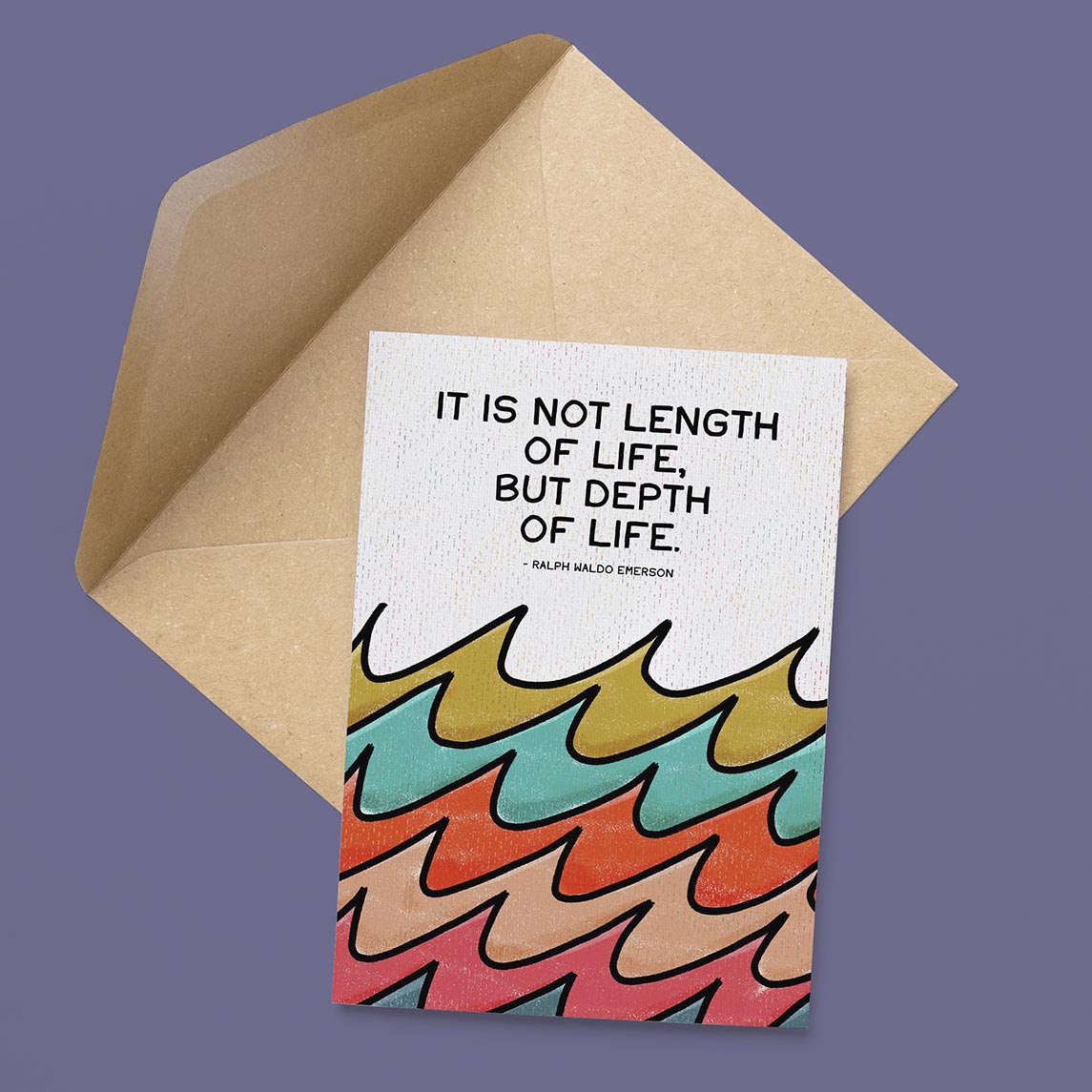 Ralph Waldo Emerson Canvas Sympathy Card