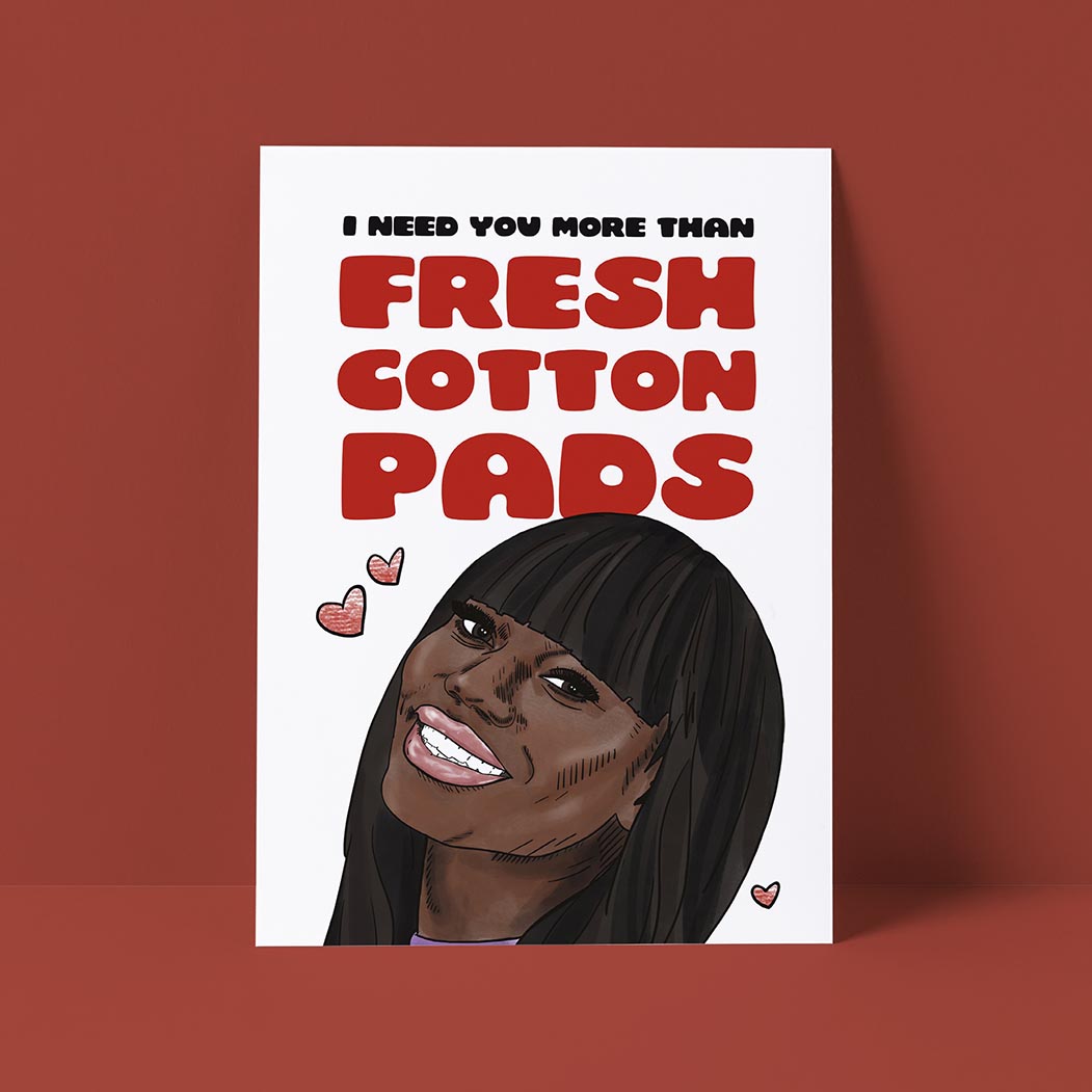 Fresh Cotton Pads Card