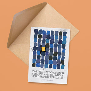 Alphonse de Lamartine Canvas Sympathy Card