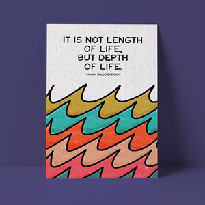 Ralph Waldo Emerson Canvas Sympathy Card