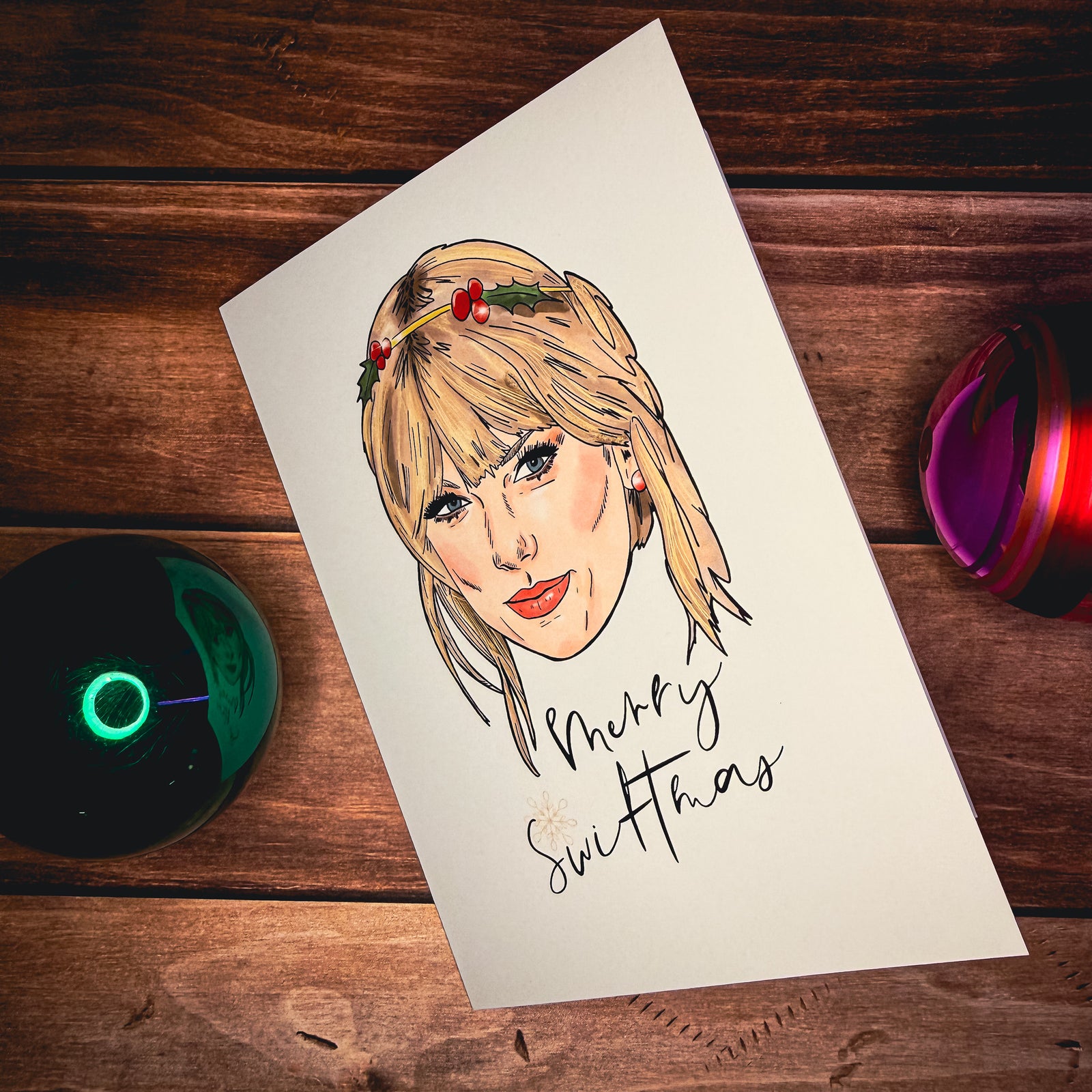 Pop Star Christmas Card