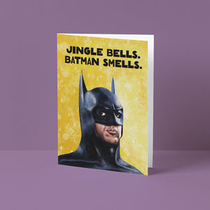 Caped Crusader Christmas Card