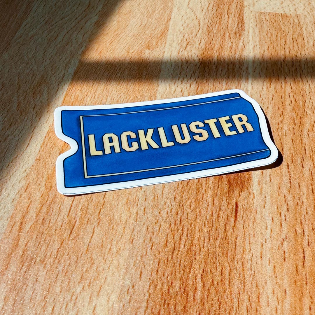 Lackluster Video Sticker
