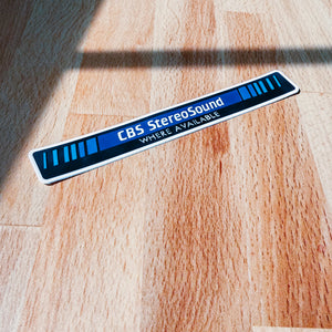 CBS Stereosound Sticker