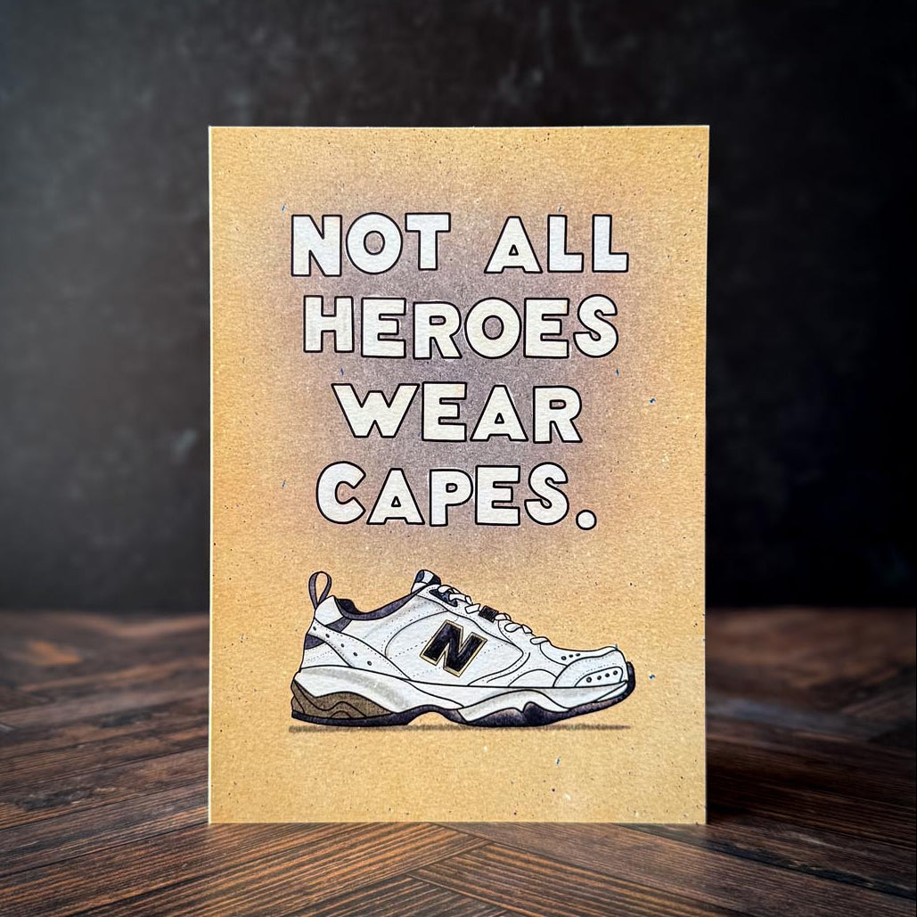 Enormous White Shoes Card