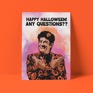 Any Questions Halloween Card