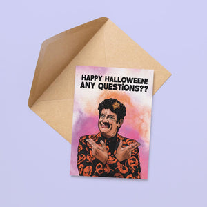 Any Questions Halloween Card