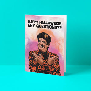 Any Questions Halloween Card