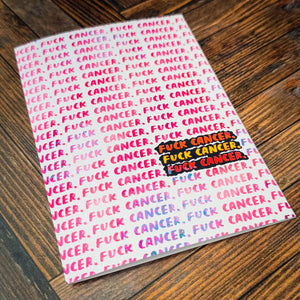 Colorful F*ck Cancer Card