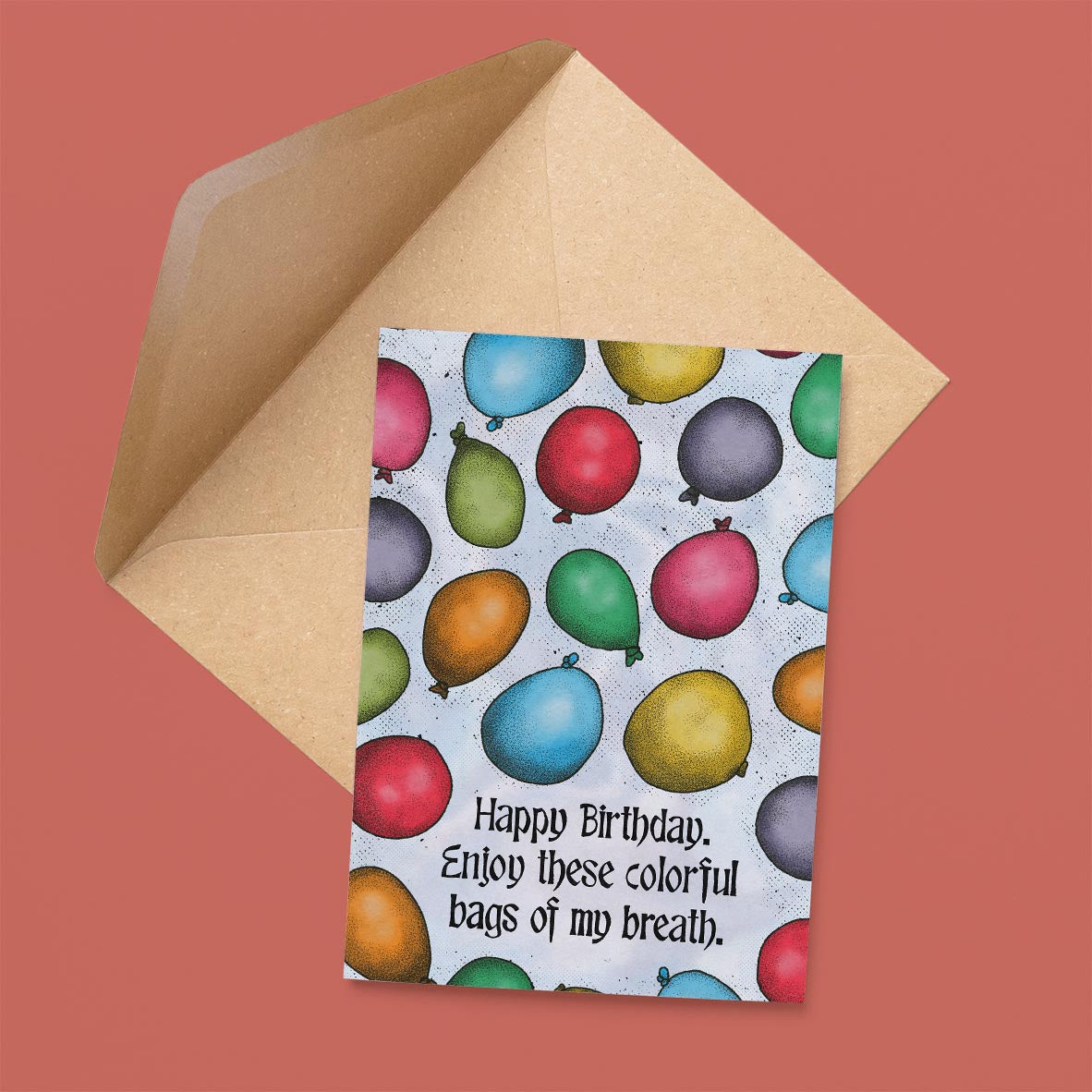 Breath Bags Birthday Card