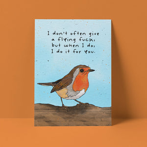 Flying Fucks Bird Card