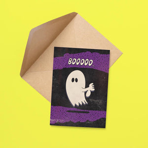 Disapproving Ghost Halloween Card
