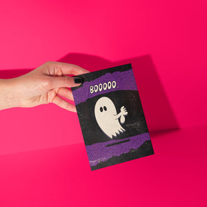Disapproving Ghost Halloween Card