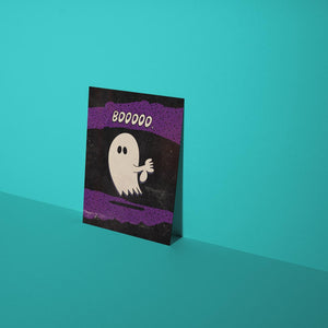 Disapproving Ghost Halloween Card