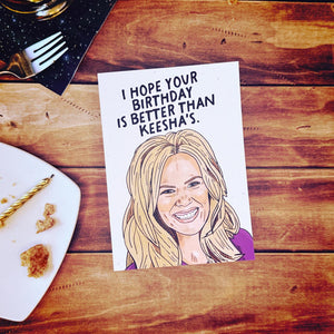 Keesha’s Birthday Card