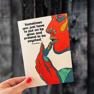 Lip Gloss Encouragement Card