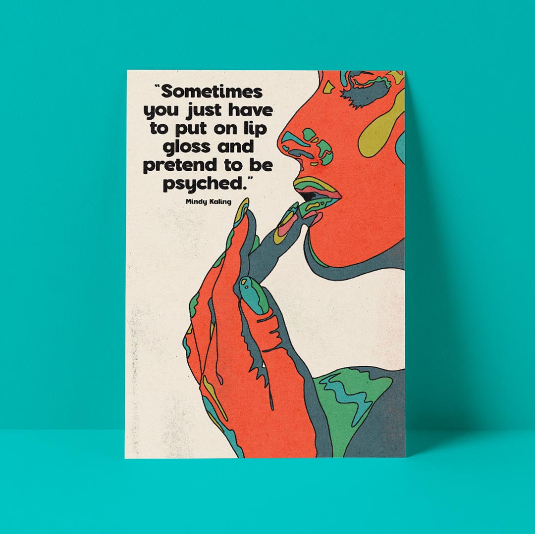 Lip Gloss Encouragement Card