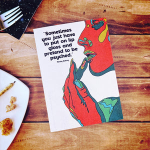 Lip Gloss Encouragement Card