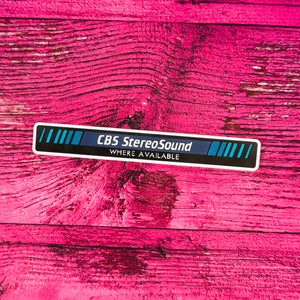 CBS Stereosound Sticker