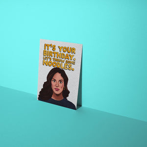 Throw Some Noodles Birthday Card
