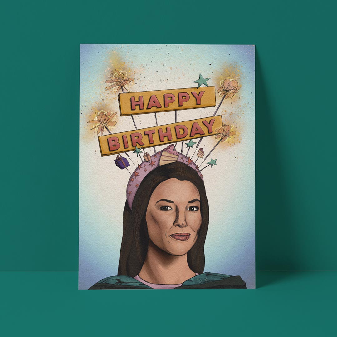 Happy Birthday Headband Card