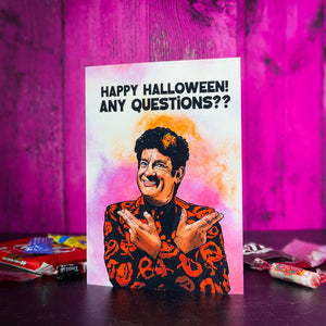 Any Questions Halloween Card