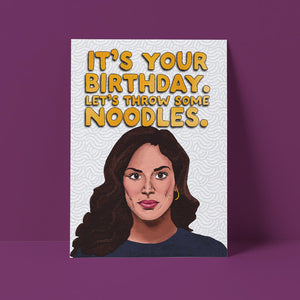 Throw Some Noodles Birthday Card