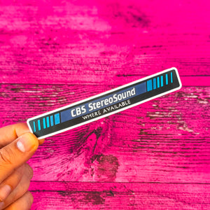 CBS Stereosound Sticker