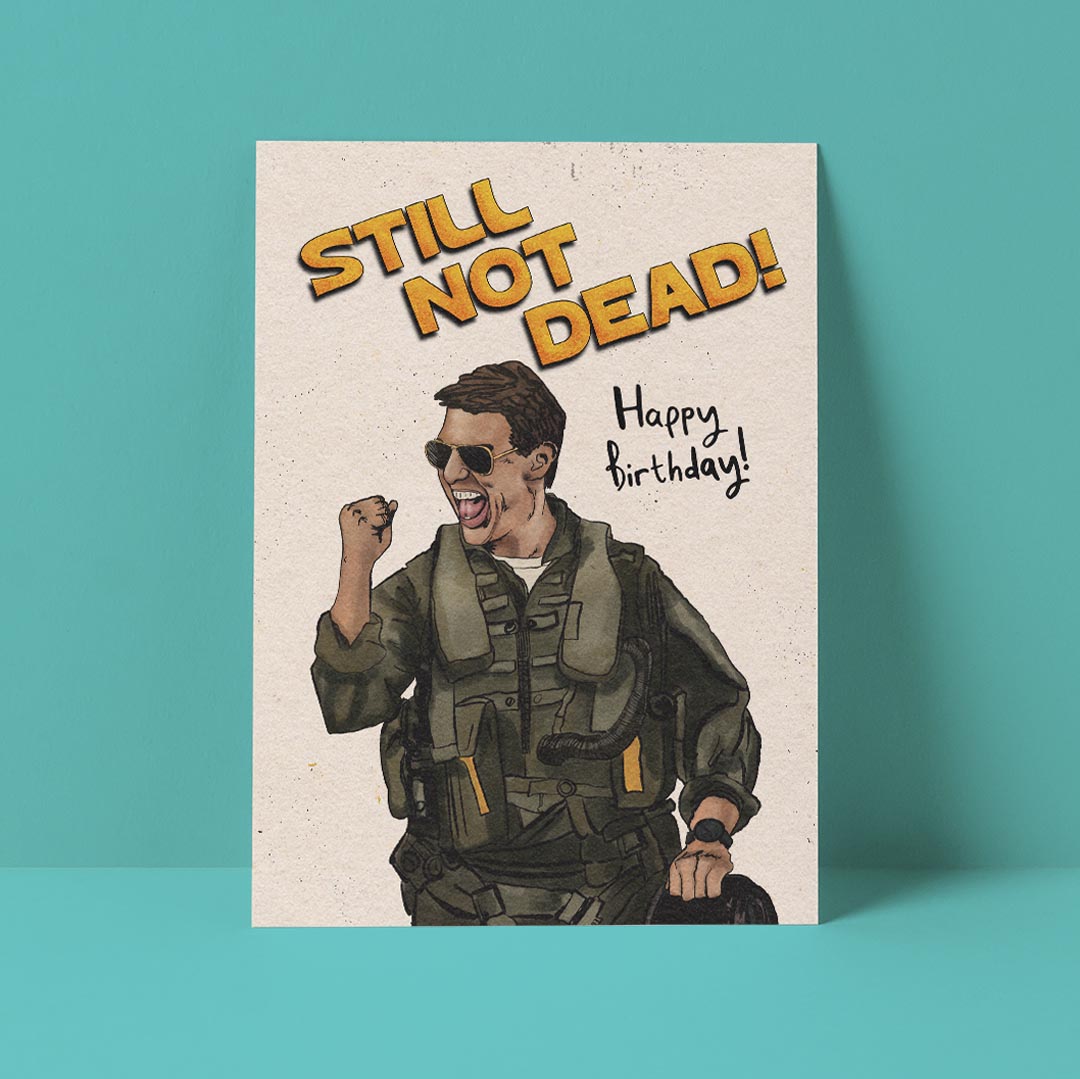 Maverick Birthday Card